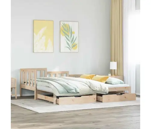 Gulta Ar Atvilktnēm, Bez Matrača, 90X190 Cm Vidaxl