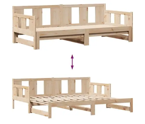 Gulta Ar Atvilktnēm, Bez Matrača, 90X200 Cm Vidaxl