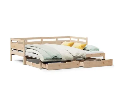 Gulta Ar Atvilktnēm, Bez Matrača, 90X200 Cm Vidaxl