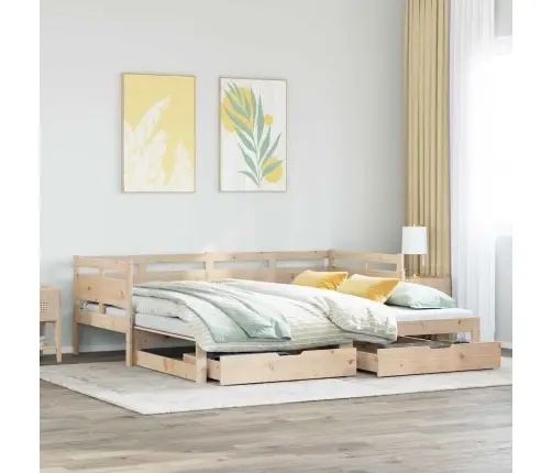 Gulta Ar Atvilktnēm, Bez Matrača, 90X200 Cm Vidaxl