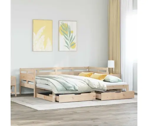 Gulta Ar Atvilktnēm, Bez Matrača, 80X200 Cm Vidaxl