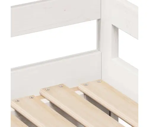 Gulta Ar Atvilktnēm, Bez Matrača, Balta, 90X200 Cm Vidaxl