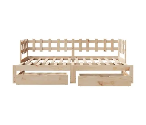 Gulta Ar Atvilktnēm, Bez Matrača, 80X200 Cm Vidaxl