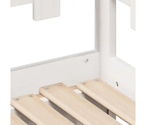 Gulta Ar Atvilktnēm, Bez Matrača, Balta, 90X190 Cm Vidaxl