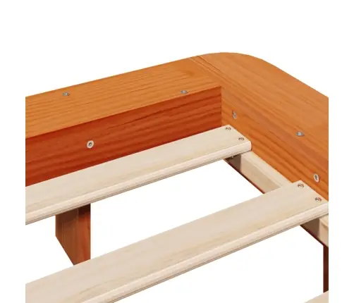 Lovos Rėmas Be Čiužinio, Vaško Rudas, 180X200cm Pušies Masyvas