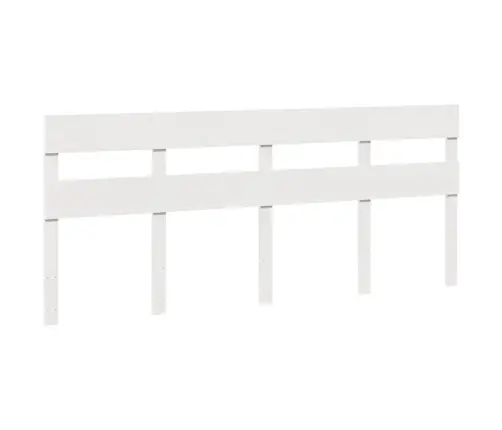 Gulta Bez Matrača, Balts, 200X200 Cm, Priedes Masīvkoks Vidaxl