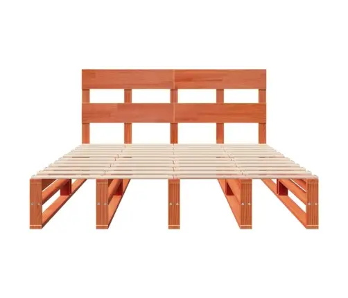 Voodiraam Ilma Madratsita, Vahapruun, 120 X 190 cm Männipuit