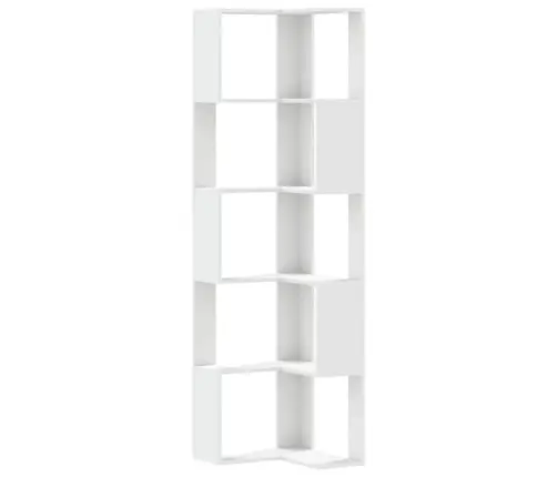 5-Līmeņu Grāmatu Plaukts, Balts, 50X50X179Cm, Inženierijas Koks Vidaxl