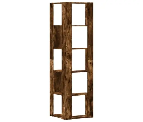 5-Korruseline Raamaturiiul Suitsutatud Tamm 50X50X179 Tehispuit