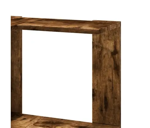 5-Korruseline Raamaturiiul Suitsutatud Tamm 50X50X179 Tehispuit