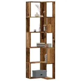 5-Līmeņu Grāmatu Plaukts, Veca Koka, 50X50X179 Cm, Koks Vidaxl 5-Līmeņu Grāmatu Plaukts, Veca Koka, 50X50X179 Cm, Koks Vidaxl