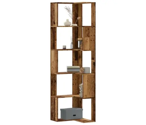 5-Līmeņu Grāmatu Plaukts, Veca Koka, 50X50X179 Cm, Koks Vidaxl 5-Līmeņu Grāmatu Plaukts, Veca Koka, 50X50X179 Cm, Koks Vidaxl
