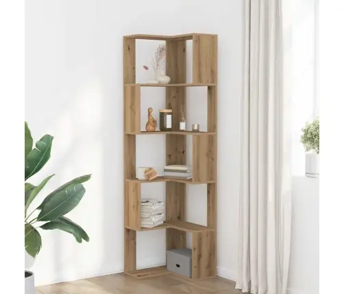 5-Līmeņu Grāmatu Plaukts, Koka Krāsa, 50X50X179 Cm, Koks Vidaxl