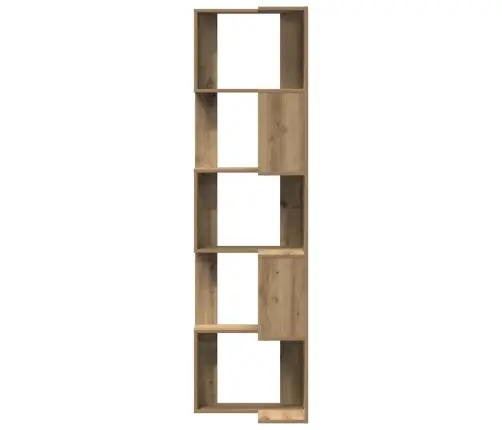 5-Līmeņu Grāmatu Plaukts, Koka Krāsa, 50X50X179 Cm, Koks Vidaxl