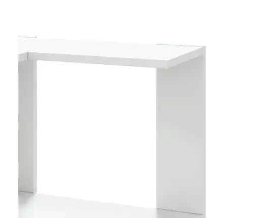 Kampinė Spinta, 3 Aukštų, Baltos, 50X50X102cm Mediena