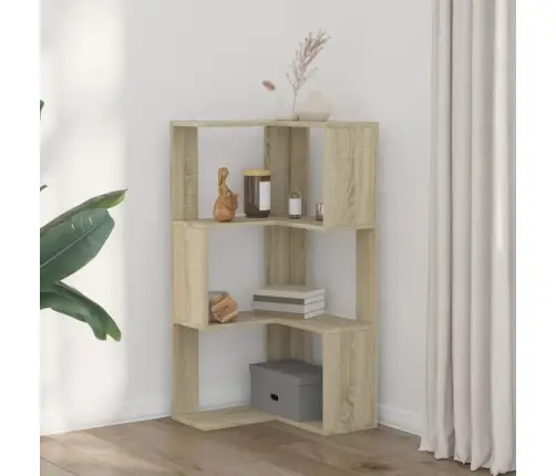 3-Korruseline Sonoma Tamm 50X50X102 Cm Tehispuit