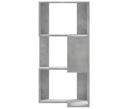 3-Līmeņu Grāmatu Plaukts, Pelēks,50X50X102Cm, Inženierijas Koks Vidaxl