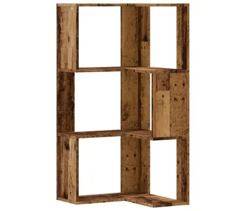 Kampinė Spinta, 3 Aukštų, Medienos, 50X50X102cm Mediena