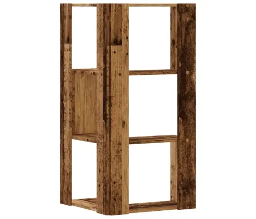 Kampinė Spinta, 3 Aukštų, Medienos, 50X50X102cm Mediena