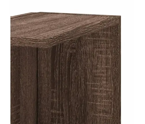 Sienas Stūra Plaukts, Ozolkoka Krāsa, 36,5X36,5X140 Cm, Koks Vidaxl