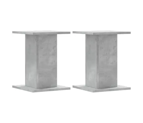 Skaļruņu Statīvi, 2 Gab., Betona Pelēks, 30X30X40 Cm, Koks Vidaxl