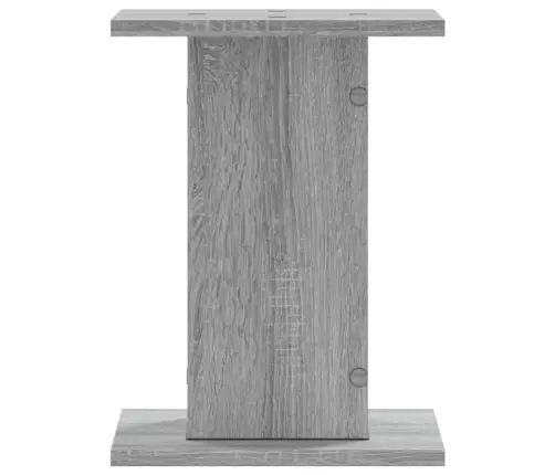 Skaļruņu Statīvi, 2 Gab., Pelēka Ozola, 30X30X40 Cm, Koks Vidaxl