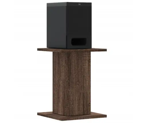 Garsiakalbių Stovai, 2Vnt., Rudi Ąžuolo, 30X30X40cm Mediena