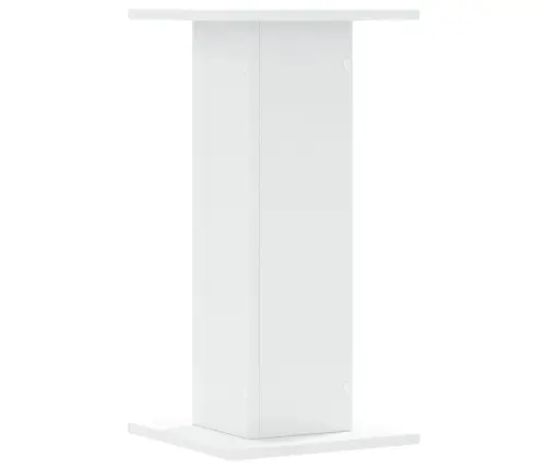 Garsiakalbių Stovai, 2Vnt., Balti, 30X30X60cm Apdirbta Mediena