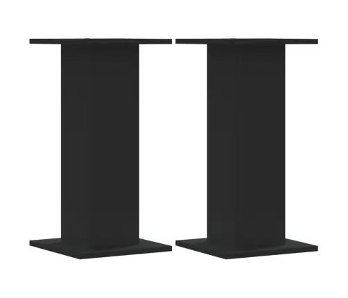 Kõlarialused 2 Tk, Must, 30 X 30 X 60 cm Tehispuit