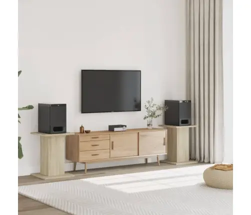 Kõlarialused 2 Tk, Sonoma Tamm, 30 X 30 X 60 cm Tehispuit