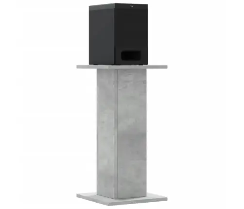 Kõlarialused 2 Tk, Betoonhall, 30 X 30 X 60 cm Tehispuit