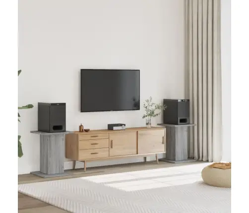 Kõlarialused 2 Tk, Hall Sonoma, 30 X 30 X 60 cm Tehispuit