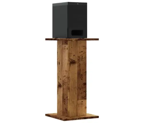 Skaļruņu Statīvi, 2 Gab., Veca Koka Krāsā, 30X30X60 Cm, Koks Vidaxl