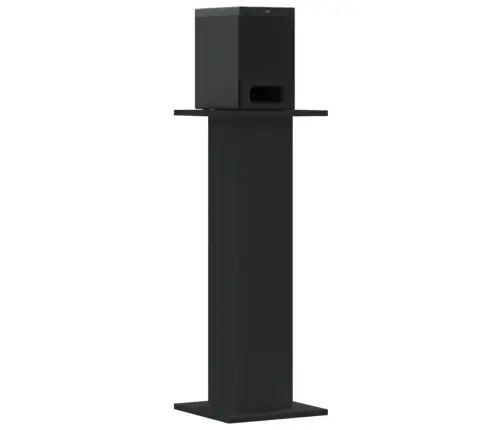 Skaļruņu Statīvi, 2 Gab., Melni, 30X30X80 Cm, Inženierijas Koks Vidaxl