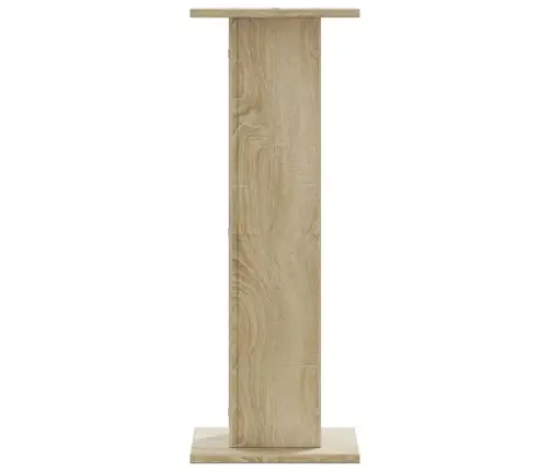 Skaļruņu Statīvi, 2 Gab., Ozolkoka Krāsa, 30X30X80 Cm, Koks Vidaxl