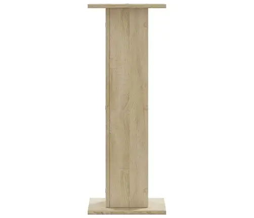 Skaļruņu Statīvi, 2 Gab., Ozolkoka Krāsa, 30X30X80 Cm, Koks Vidaxl