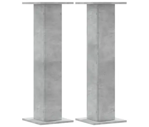 Skaļruņu Statīvi, 2 Gab., Betona Pelēks, 30X30X95 Cm, Koks Vidaxl
