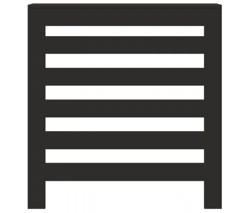 Radiatora Pārsegs, Melns, 78X20X82 Cm, Inženierijas Koks Vidaxl