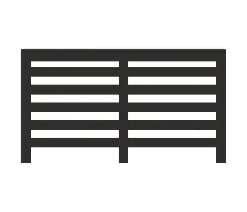 Radiaatori Kate, Must, 149X20X82 cm Tehispuit