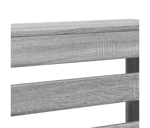 Radiatoriaus Uždangalas, Pilkas, 149X20X82cm Apdirbta Mediena