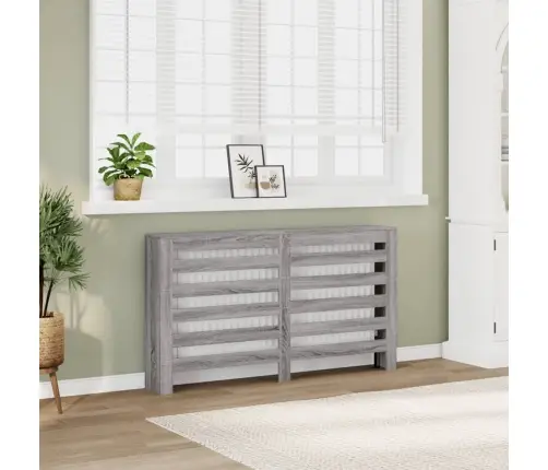 Radiatoriaus Uždangalas, Pilkas, 149X20X82cm Apdirbta Mediena