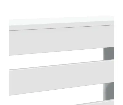 Radiatoriaus Uždangalas, Baltas, 175X20X82cm Apdirbta Mediena