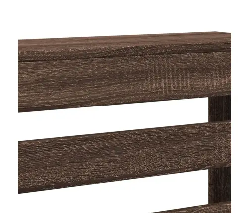 Radiatoriaus Uždangalas, Rudas, 175X20X82cm Apdirbta Mediena