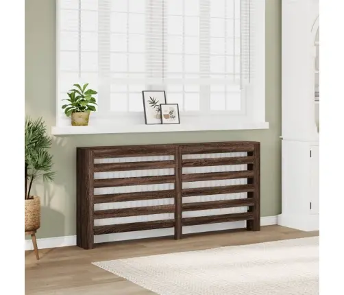 Radiatoriaus Uždangalas, Rudas, 175X20X82cm Apdirbta Mediena