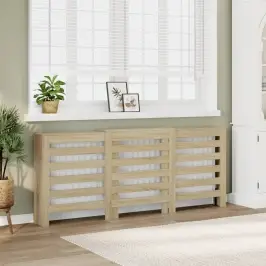 Radiatora Pārsegs, Ozola, 205X21,5X83,5 Cm, Inženierijas Koks Vidaxl