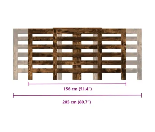 Radiatora Pārsegs, Ozolkoka, 205X21,5X83,5Cm, Inženierijas Koks Vidaxl