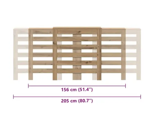 Radiatoriaus Uždangalas, Ąžuolo, 205X21,5X83,5cm Mediena