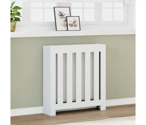 Radiatora Pārsegs, Balts, 78X20X82 Cm, Inženierijas Koks Vidaxl