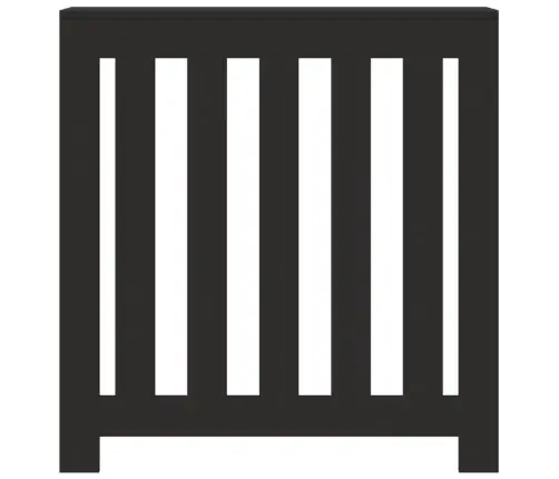 Radiatora Pārsegs, Melns, 78X20X82 Cm, Inženierijas Koks Vidaxl