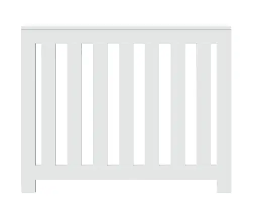 Radiatoriaus Uždangalas, Baltas, 104X20X82cm Apdirbta Mediena